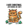 Cat in Christmas Lights Snark