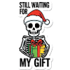 Skeleton Santa Gift Wait