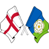 East Riding traversé avec drapeau anglais