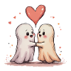 Valentine Eternal Ghost Love – Halloween mignon