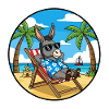 Cool Donkey Beach Vacation Summer Vibes