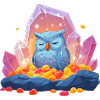 Meditating Owl Crystal Cave