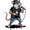 Punk Ratte Bühnenheld