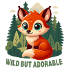 Süßer Fuchs im Wald