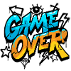 Game Over Neon Splash