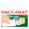 Baccarat Player Casino Gambling Design