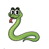 Wanna Hug? Cartoon Snake Graphic