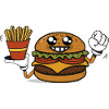 Burger Hero with French Fries