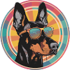 Doberman Pop Art Sunglasses