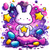 Kawaii Space Bunny Stars