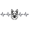 German Shepherd ECG Heartbeat