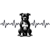 Pitbull ECG heartbeat