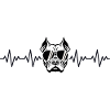 Pitbull ECG heartbeat