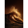 Golden Wave at Sunset