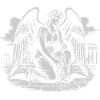 Angelic drawing geometric shapes in Ruins