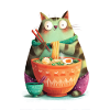 Ramen Cat Feast
