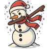 Dabbing Snowman Dab Winter