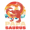 Papasaurus Retro Sunset