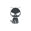 Chat grognon J'aime pas les gens