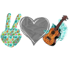 Ukulélé hawaïen ukélé Paix amour