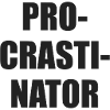 Prokrastinator Typo-Block