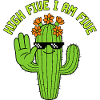 High Five Cactus 5th Birthday