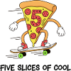 Five Slices Of Cool Pizza Skater