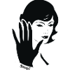 Line Hand Portrait Retro