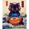 Cat Ramen Anime japonais Kawaii Cat