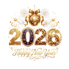 Bonne année Fête 2026 Disco Ball