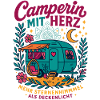 Camper with heart, caravan love nature
