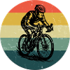 Funny road bike motif