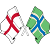 Gloucestershire & England Crossed Flags