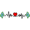 Gloucestershire Flag with Heartbeat