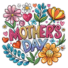 Mother's Day Floral Popart