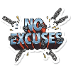 T-shirt graphique No Excuses Chains