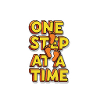 One Step at a Time Fuß-Grafik