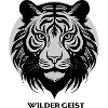 Tiger face in circle design