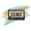 Cassettes Vibe Neon Brushes