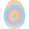 Rainbow Fingerprint Spiral