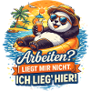 Panda Strandurlaub: Arbeit? Mir Nicht