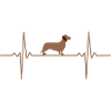 Dachshund Dog Heartbeat Dachshund