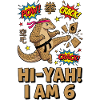 Hi-Yah I Am 6 Karate Pangolin