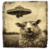 UFO visit to the pasture