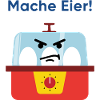Mache Eier! Wütender Küchenhelfer