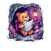 Teddy bear on a discovery tour
