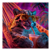 Chilled Leopard Hammock Neon Style