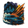 Drift Car Shirt, Street Racing City