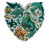 Sea Animals Heart Shirt, Lover Motif