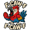 F-CAW-F pappagallo che urla maglietta, uccello buffo